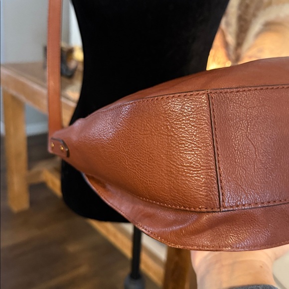 EUC Frye Olivia Large Leather Crossbody in Cognac Brown - Picture 9 of 13